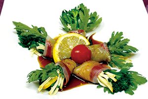 白身魚の季節野菜巻