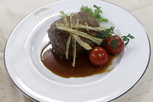 肉包み豆腐の黒酢あんかけ