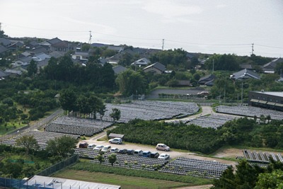 福山町では街のいたるところで壷畑を見ることができます